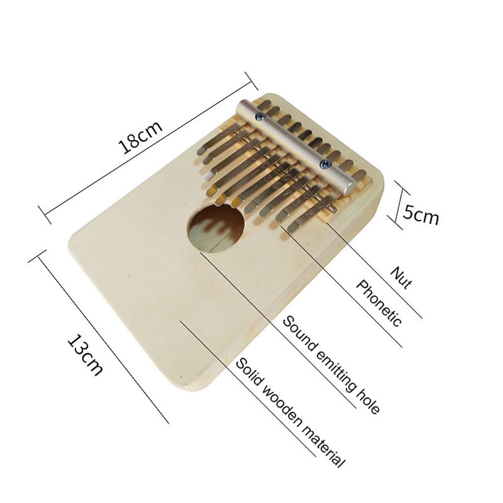 10 Keys Finger Thumb Piano Wood Mahogany Thumb Piano Beginner Getting Started Thumb Piano Portable Musical Instrument