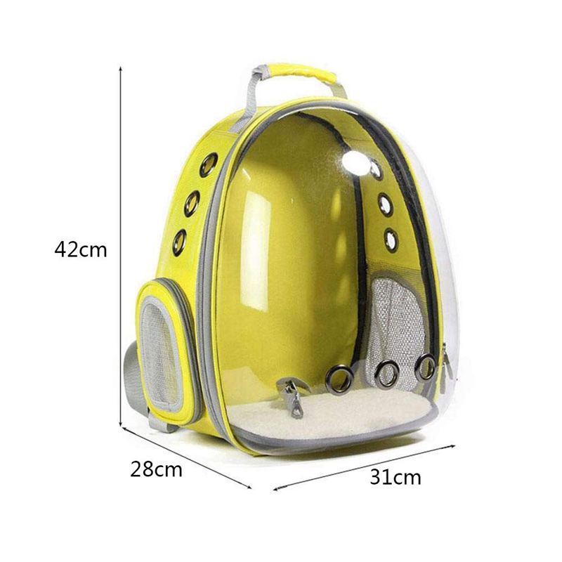 Portable Pet/Cat/Dog/Puppy Backpack Carrier Bubble, Space Capsule 360 degree Sightseeing Rabbit Rucksack Handbag Tran