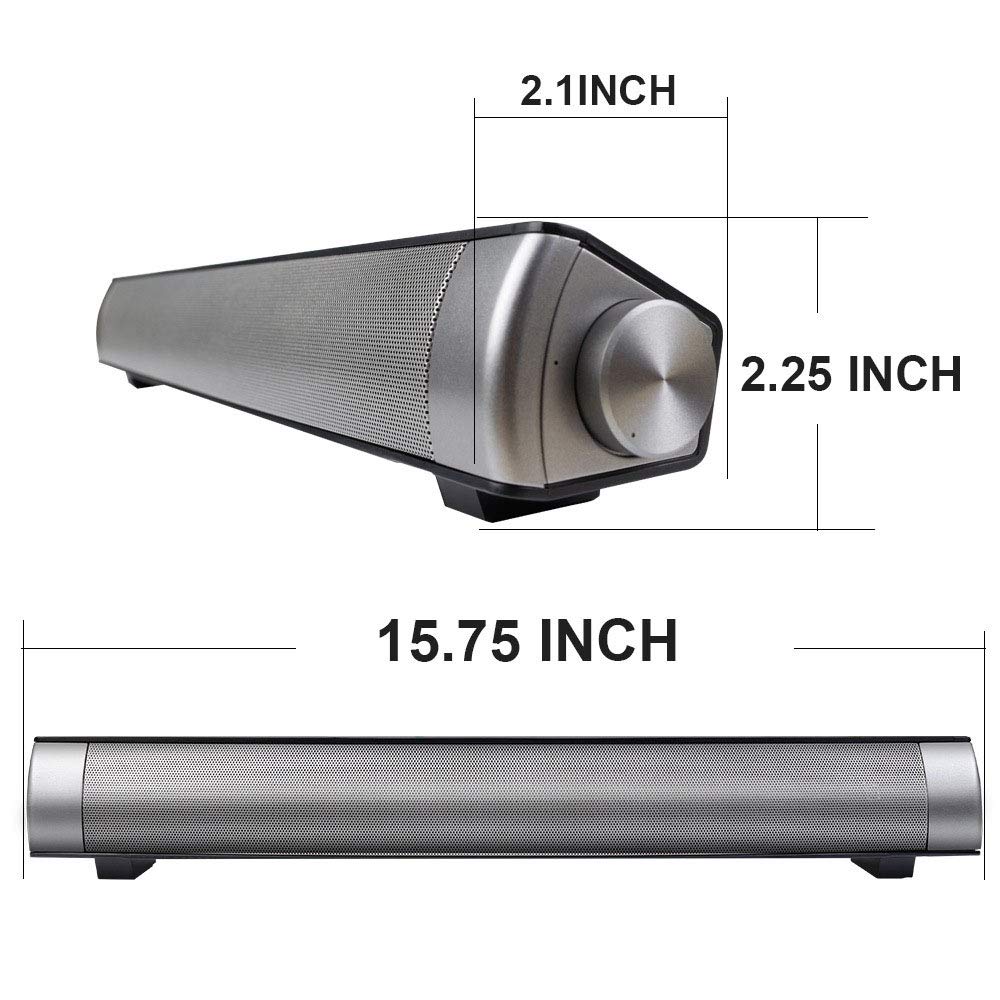 Sound Bar Wired &amp; Wireless Connection 3D Surround Sound Speaker Bar Bluetooth Home Theater with Remote Control