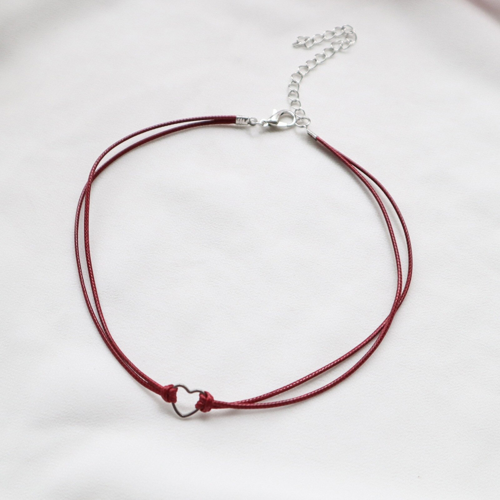 Doreen Box Velvet Choker Necklace Wine Red Rose Flower Crane Pendants Women Collar Chains Party Club Girls Jewelry,1PC: 4