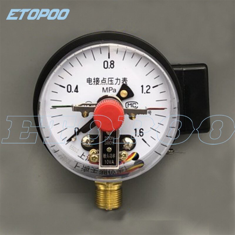 Diameter 100mm Direct Contact Pressure Gauge with Surface Vacuum Gauge Pressure Controller Measuring Tool