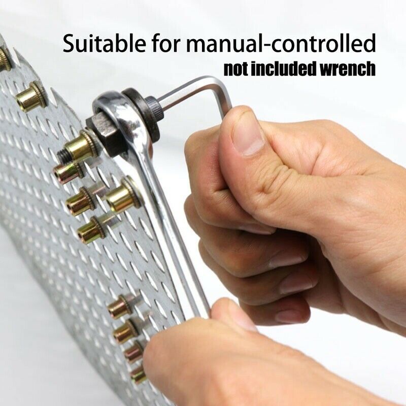 Hand Rivet Nut Head Nuts Easy Installation Riveter Tool Tip Mandrel Head Replacements M3 M4 M5 M6 M8 M10 Threaded Riveter Nut