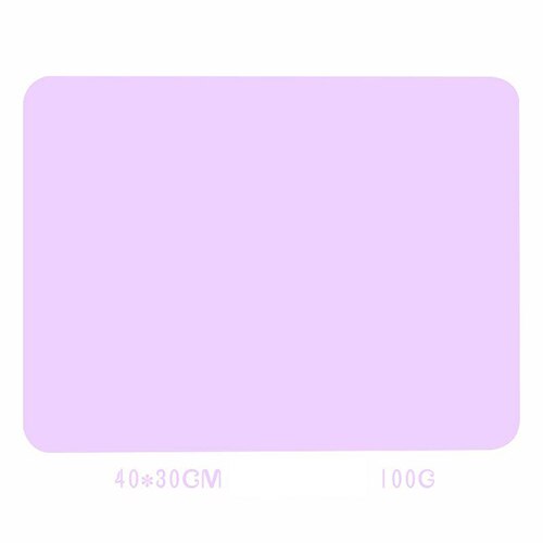 40 x 30cm silikon bordstablett bakisoleringsdyna vattentät halkfri bebisrätt tillbehör barn hem kök servisunderlag: Ljuslila