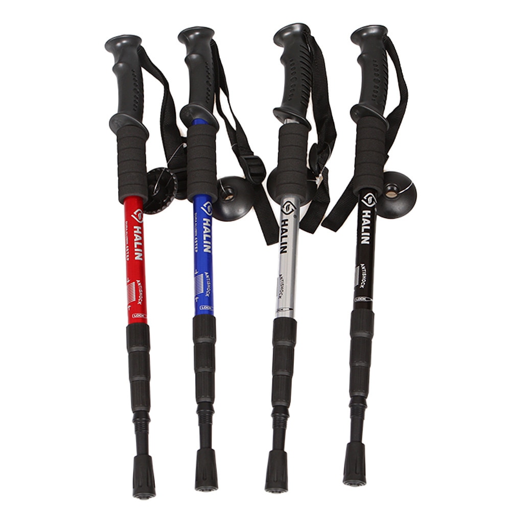 Nordic Walking Sticks Telescopic Trekking Climbing Anti Shock Hiking Walking Trekking Trail Poles Stick Adjustable Canes Elderly