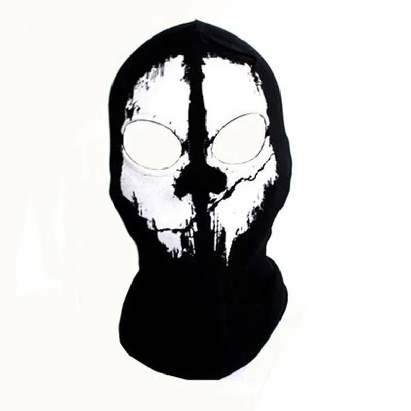 Schwarze Maske Sturmhaube Mützen Hüte Männer Geisterschädel Vollgesicht warm Maske Kapuze Mütze Gorros hombre Casquette Sturmhaube