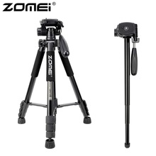 ZOMEI Q222 trépied d'appareil photo Tripode statif Flexible trépied photographique monopode support de voyage pour Smartphone caméra DSLR projecteur