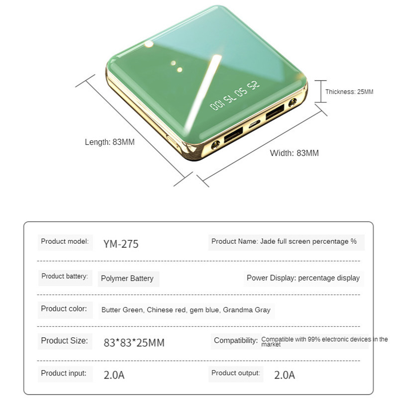 50000mah mini power bank de uma maneira de carregamento rápido ao ar livre equitação bateria externa com dupla usb 2 lanterna portátil power bank