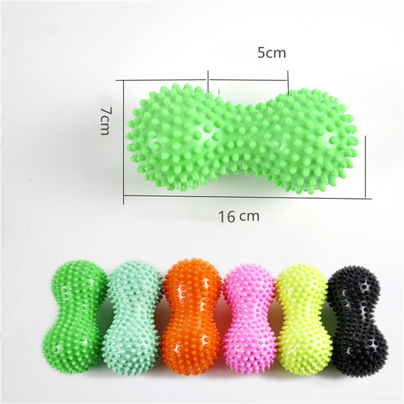 1Pcs Durable PVC Spiky Massage Ball Trigger Point Sport Fitness Hand Foot Pain Relief Plantar Fasciitis Reliever Fitness tools