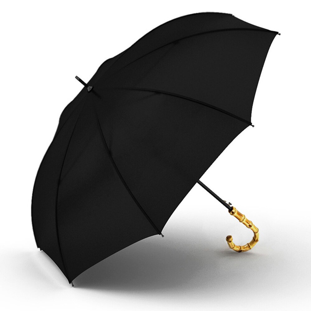 OLYCAT grand bambou parapluie pluie 8K coupe-vent Semi automatique longue poignée parapluies hommes femmes pongé tissu Parasol paraguay