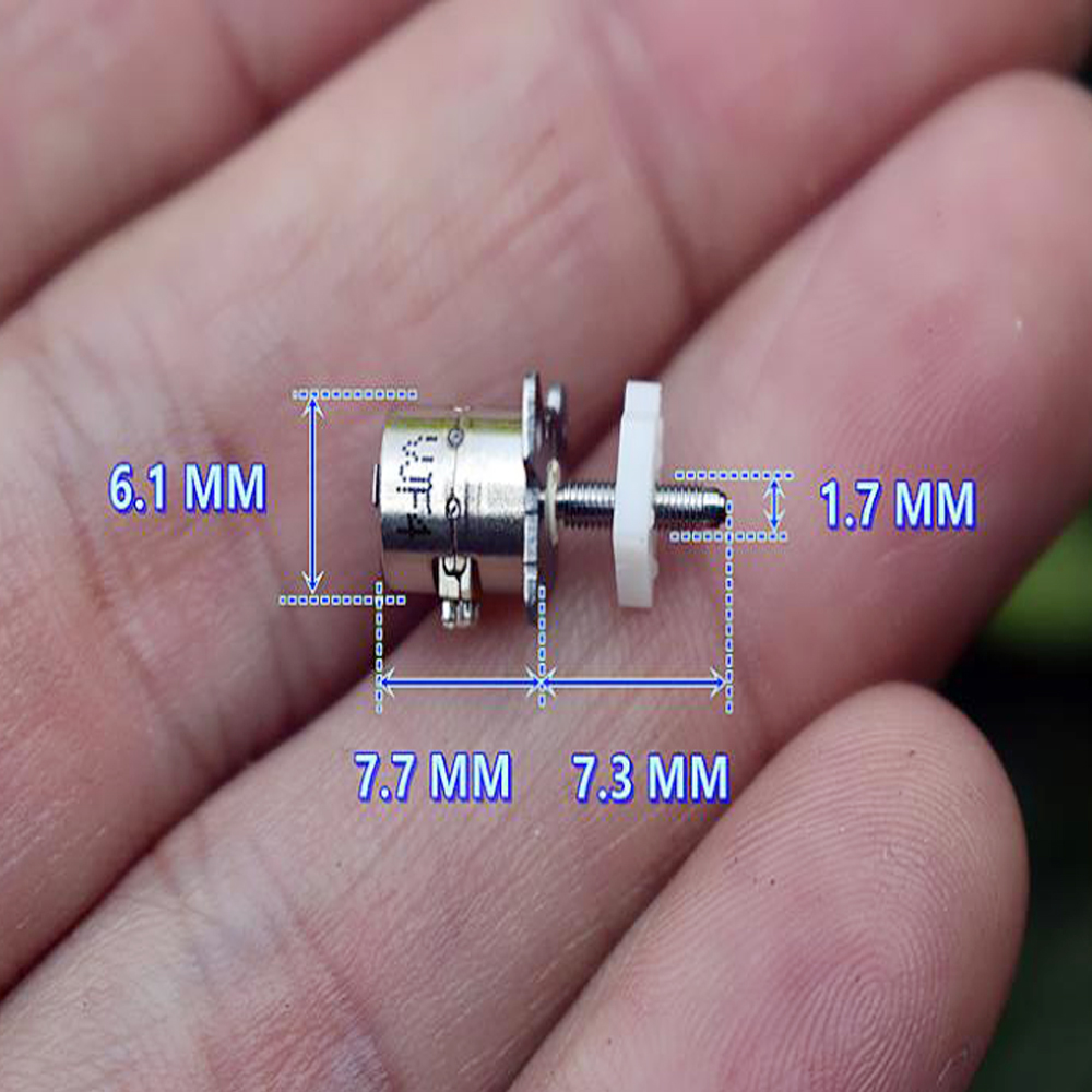 Mini 6mm Mikro Rutsche Schraube Schrittmotor 2 Phase 4 Draht Schrittmotor sehr klein linear Antrieb Mikro Schrittmotor mit Schieberegler
