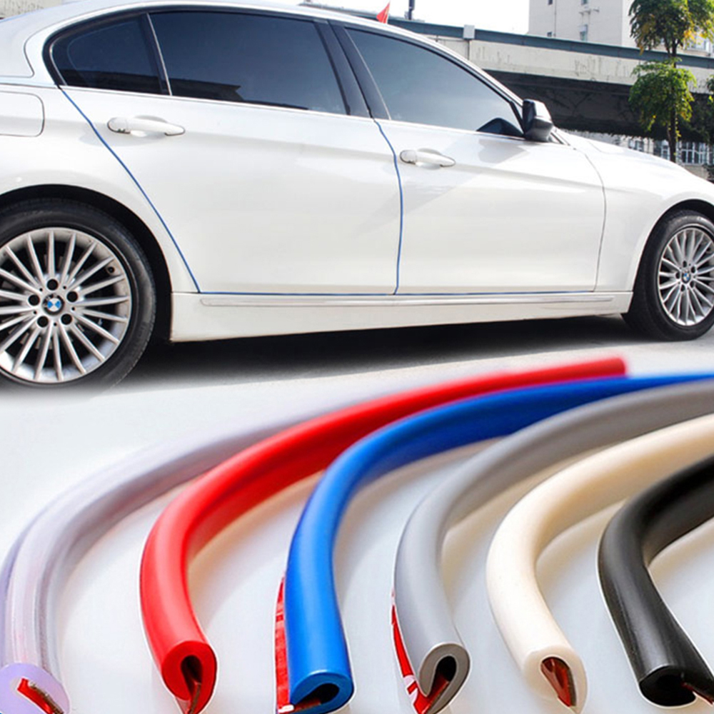 U Typ Universal 2,5 m/5m/10m Auto Tür Schutz Rand Guards Trim Styling Form Streifen gummi Scratch Protector Für Auto dichtung