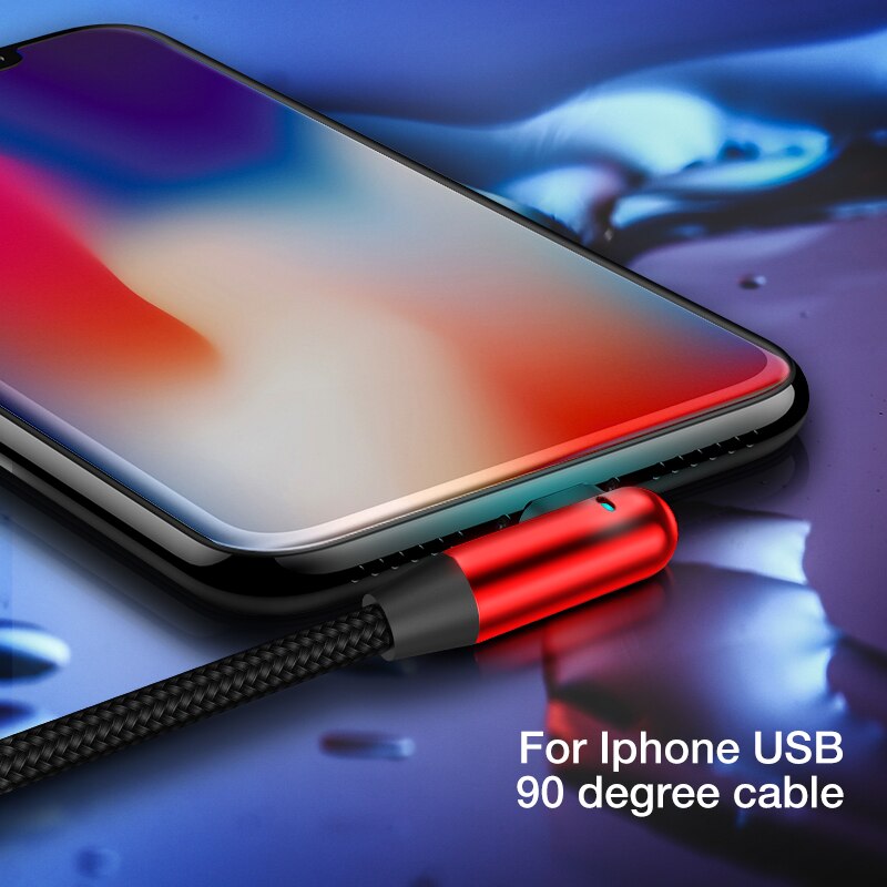 Cafele 120cm led-licht usb-oplaadkabel voor iphone  x 8 7 6s plus 5s, duurzame usb-kabel, gegevenssynchronisatiekabel voor ios 11 10 9