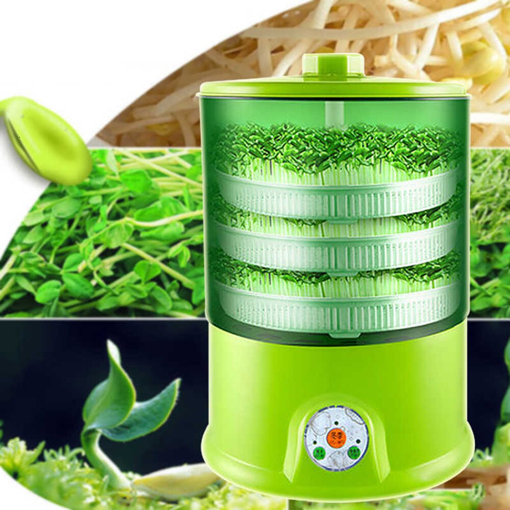 Intelligent Automatic Sprouter Machine Grow Automatic Thermostat Green Seeds Growing Food Processing Household 220v 50HZ