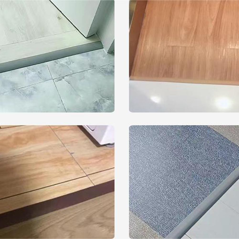 Floor Transition Strip Edge Closing Strip Self Adhesive Flat Laminate Floor Cover Strip 2M Seamless Floor Corner Cover