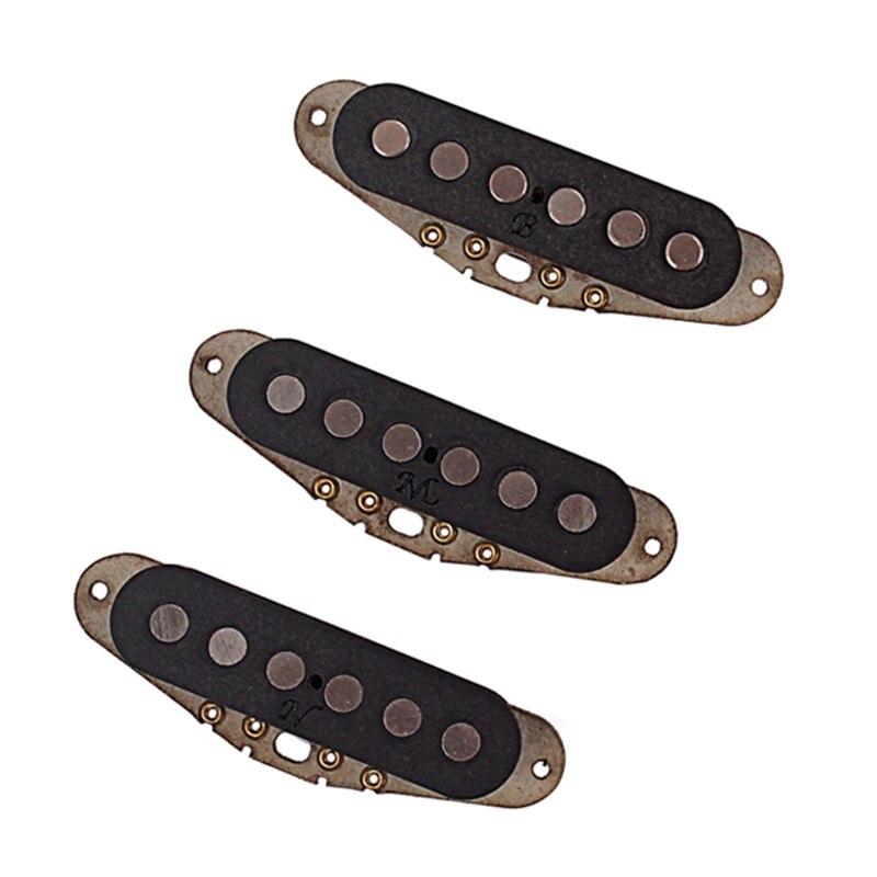 Prebuilt constructed N.M.B humbucker pickup flatwork with alnico rod magnets