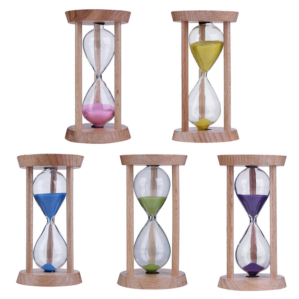 Holz Sand Uhr 3 Minuten Sanduhr Sanduhr Zahnbürste Timer freundlicher Tragbare Zeit Zähler Haushalts Tisch Dekor
