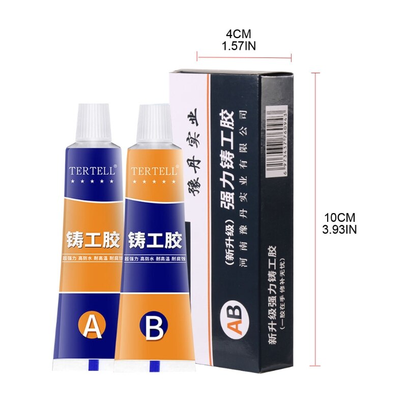 A9LB Strong Bond Sealant AB Glue Casting Adhesive Industrial Heat Resistance Cold Weld Metal Repair Paste Defect Repair Agent