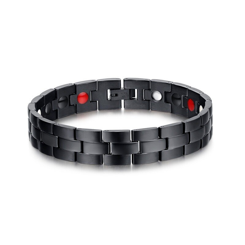 Zwart Magnetische Armband Trend Magneet Titanium Stalen Armband En Armbanden Voor Mannen Vrouwen Charm Armband Sieraden
