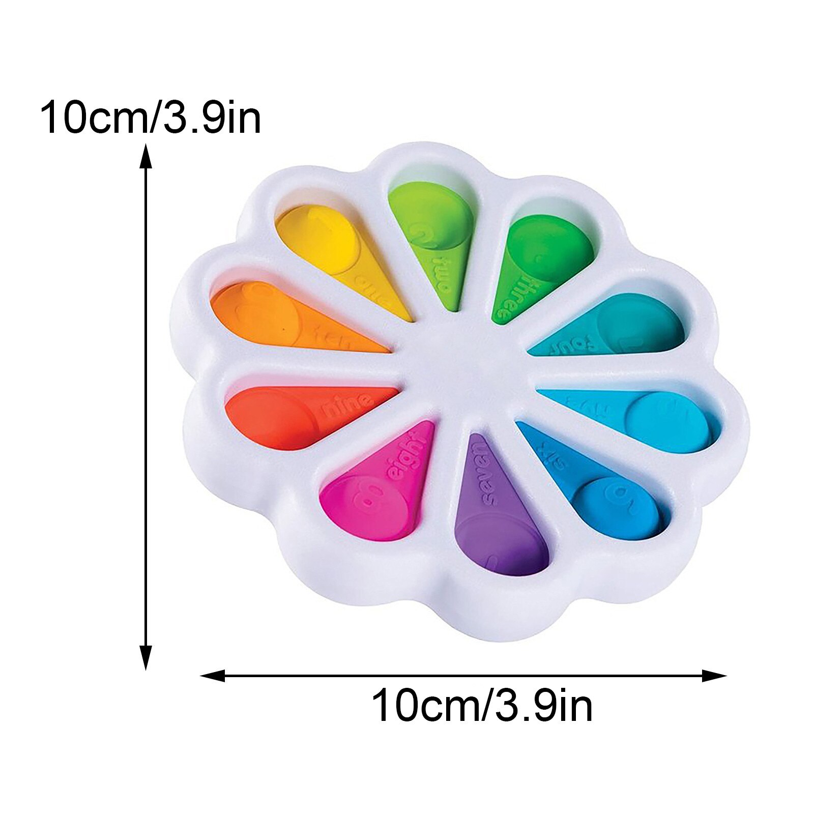 Fidget Simple Dimple Toy Flower Fidget Toys Stress Relief Hand Toys Early Educational for Kids Adults Anxiety Autism Toys