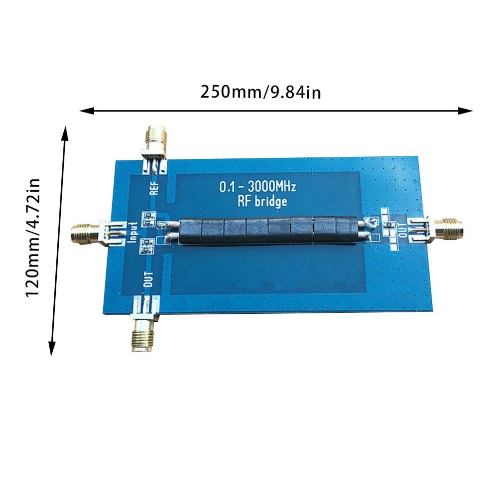 Analizador de antena RF SWR, puente de reflexión, 0,1-3000 MHZ, VHF UHF VSWR, módulo electrónico de antena de pérdida de retorno