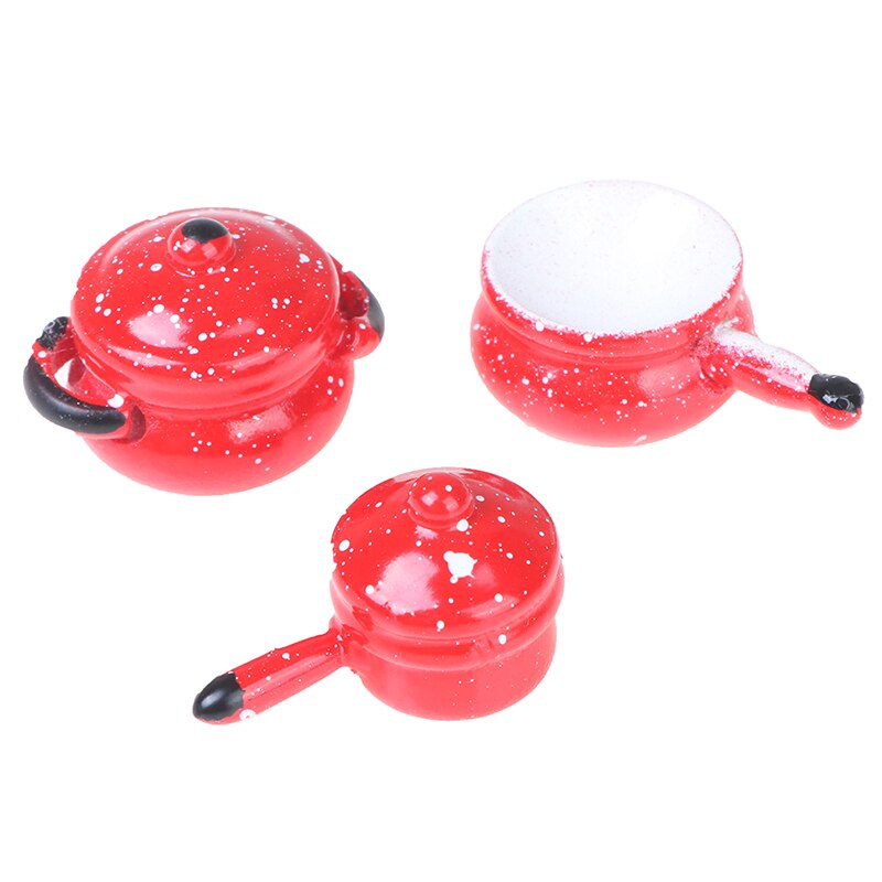 Di cottura Zuppa di Pentola Pentolame E Utensili Per Cucinare Casa Delle Bambole Accessori Per la Cucina In Miniatura Pentole Calde 1:12 Miniatura casa delle bambole