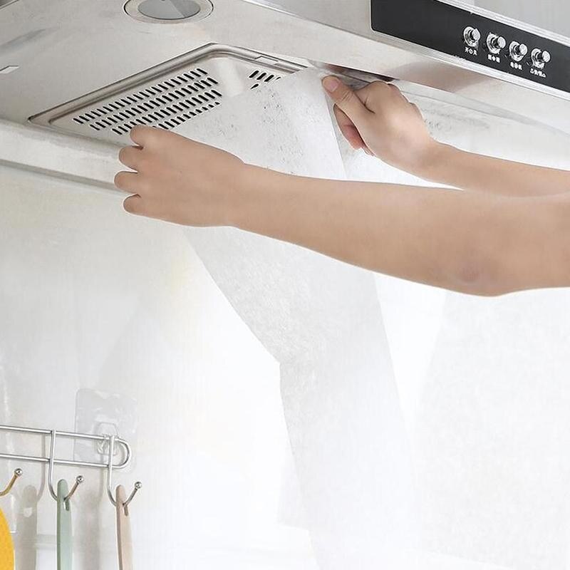 Filtro de grasa de Campana Extractora no tejido para cocina, papel de filtro de aceite de cocina, buen Material y buena permeabilidad al aire, 12 Uds.