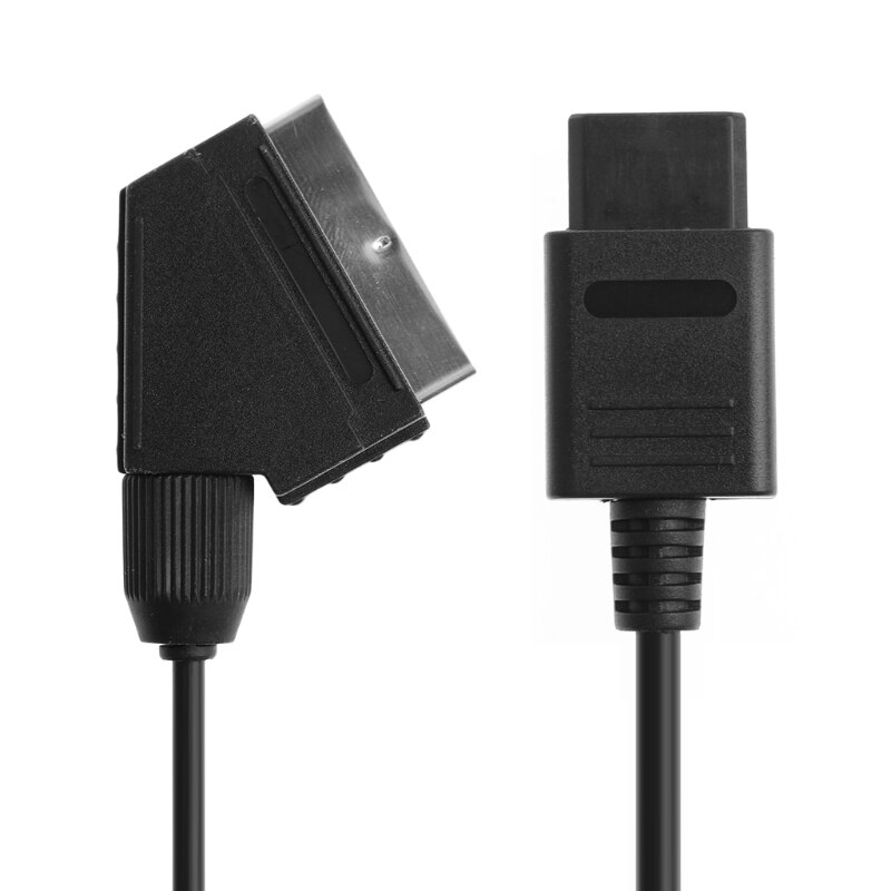 Cabo scart para nintendo snes, gamecube n64, 1.8m/6ft, vídeo av, console, sistema ntsc, compatível com