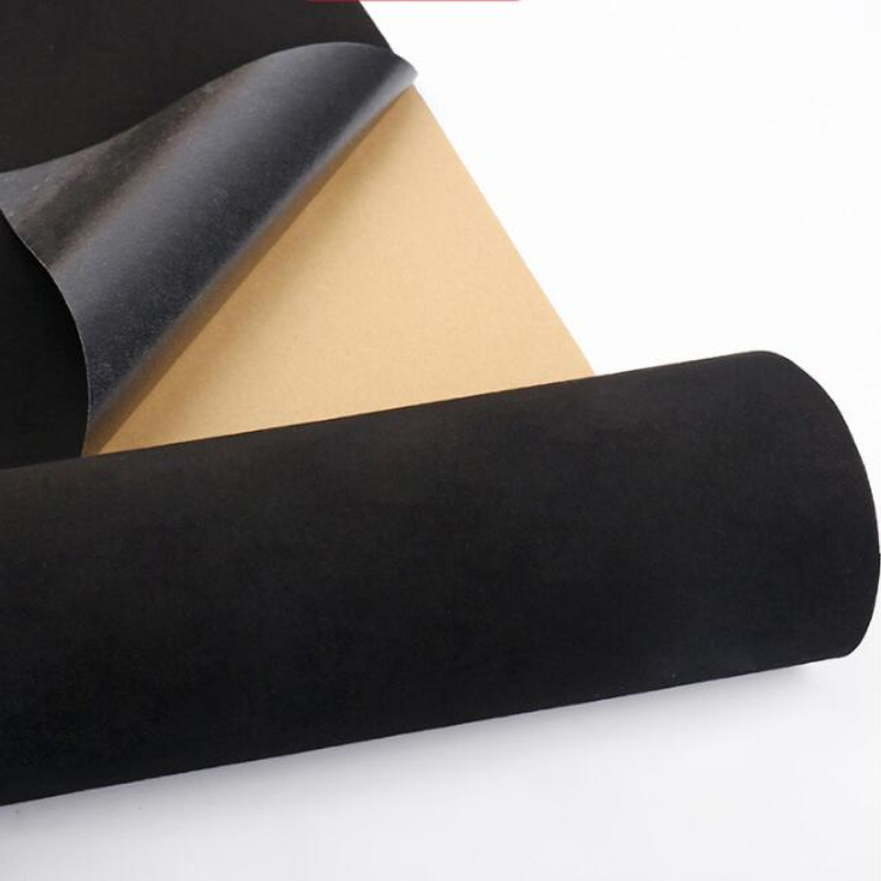 Rollo de forro Flocado de tela de terciopelo autoadhesivo de Color negro, 30cm/45cm de ancho para manualidades de joyería, calcomanías, diamantes de imitación, fabricación de plantillas
