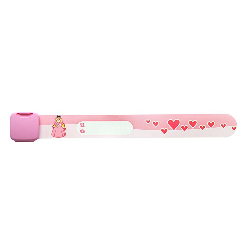 Sos id sikkerhedsarmbånd armbånd til børn, børnerejsebegivenhed ekskursion, udendørs aktivitet, vandtæt genanvendelig justerbar: Pink - hjerteprinser