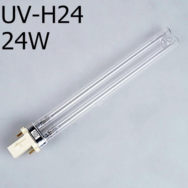 JEBO UV Sterilizer Light Replace Tube Watts 2-pin G23 Base Linear Twin Tube UV-C Germicidal Ultraviolet Light Bulb UV-H5-H36 36W: 24W