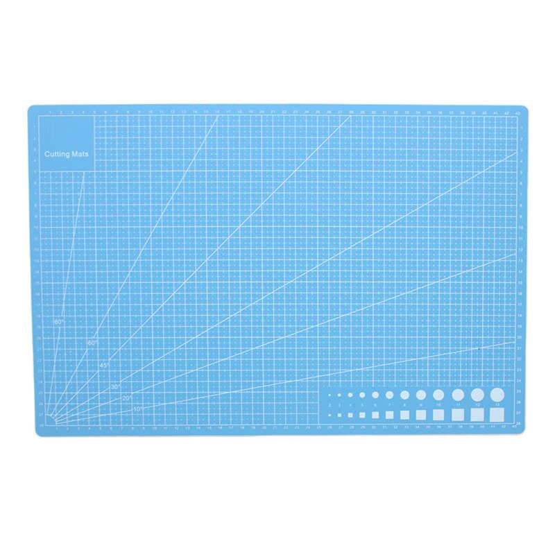 45x30cm Self Healing Cutting Mat Double Sided Durable Non-Slip Cutting Mat for Scrapbooking Quilting Crafts Projects JAN: sky blue
