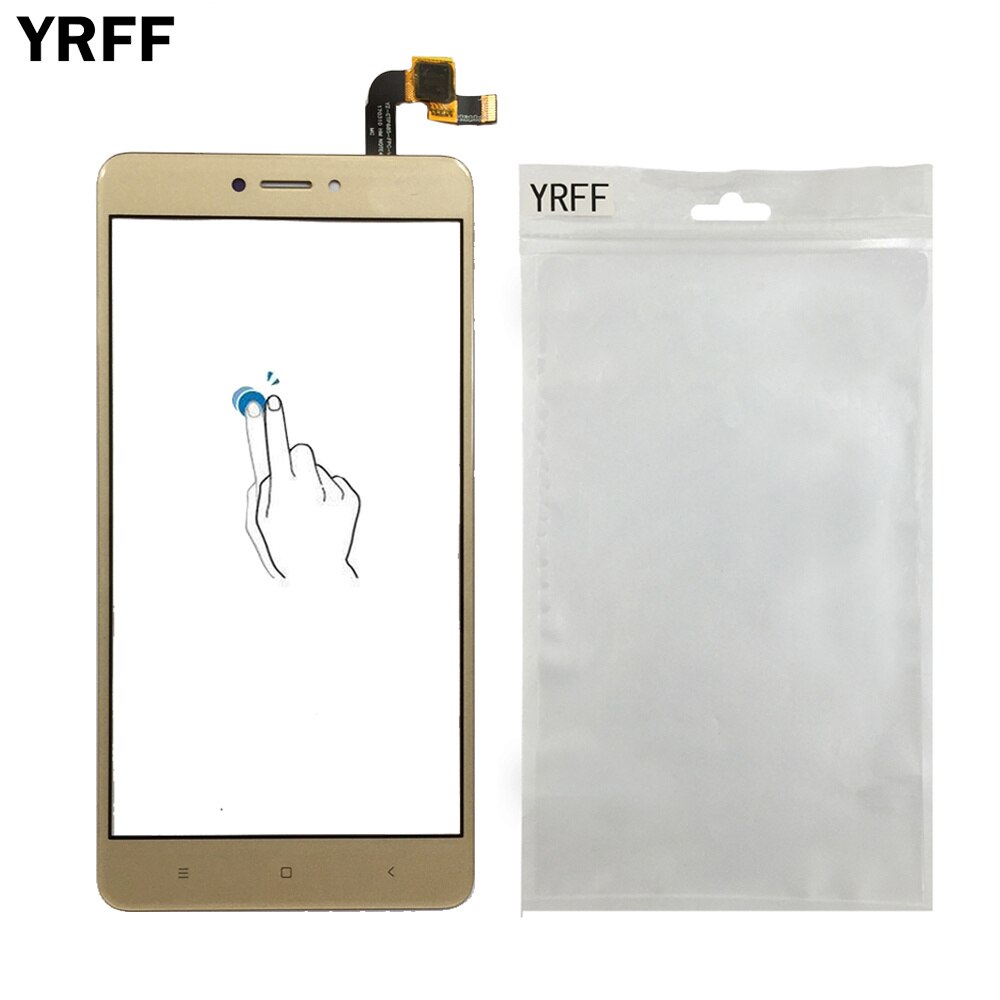 Tela de toque móvel digitador do painel de vidro para xiaomi redmi nota 4x sensor de tela de toque protetor de vidro da frente do telefone filme adesivo