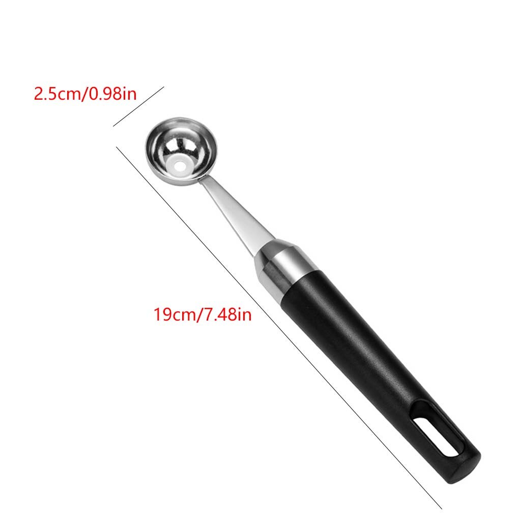 Portable Fruit Ice Cream Ball Spoon Stainless Steel Watermelon Scoop Fruit Ice Cream Ball Maker