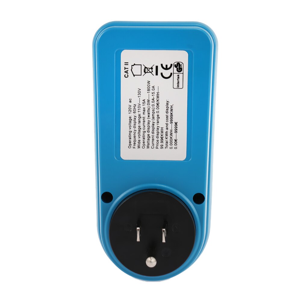Household Power Meter Measuring Outlet Socket Electricity Usage Monitor