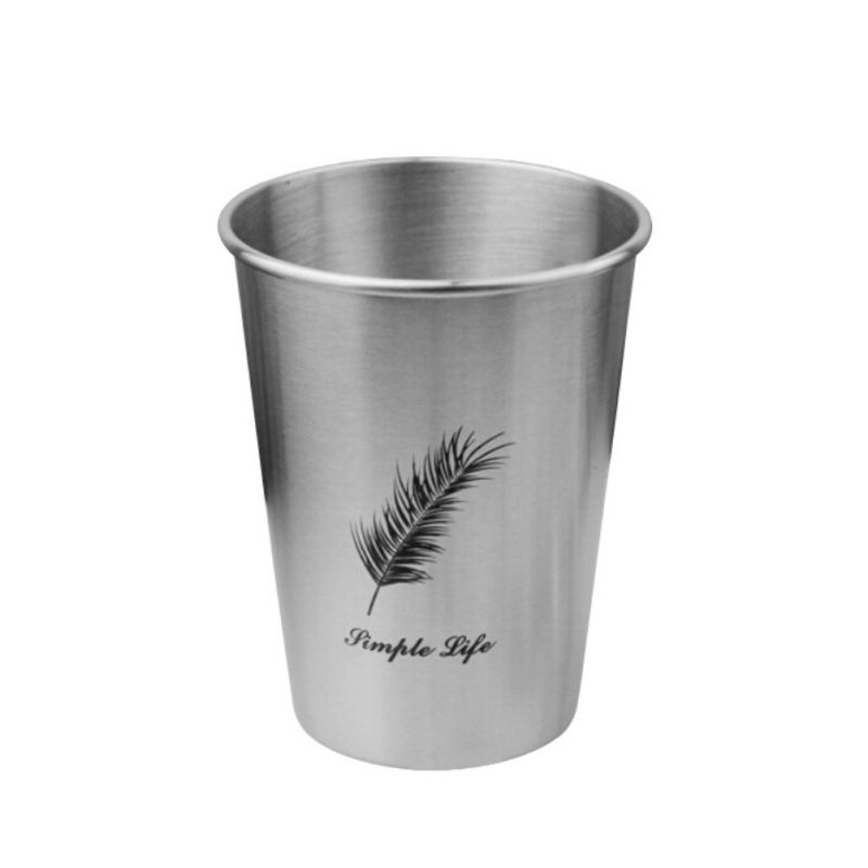 500 ml Stainless Steel Water Cup, Unbreakable Stackable Drinking Bottle, Suitable for Home, Travel, Camping