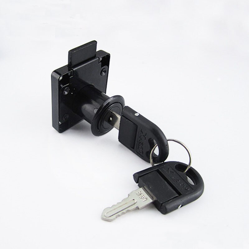 Universal Black Drawer Cam Lock Zinc Alloy Cabinet Office Cupboard Desk Locks With Key For Furniture Hardware