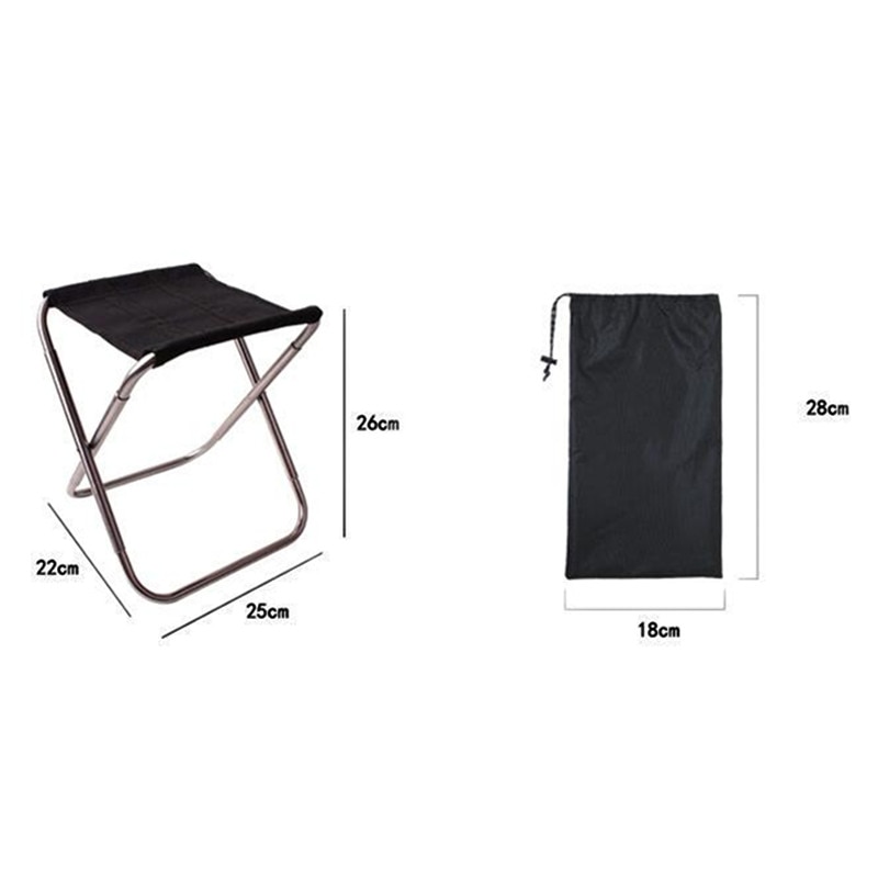 Tragbare draussen Camping Grill Hocker Faltbare Mini Angeln Stühle mit Lagerung Tasche