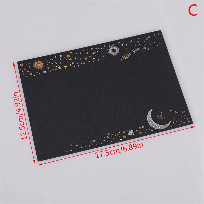 Vintage Letter Writing Set Paper And Envelopes Optional Stationery Starry Moon: C