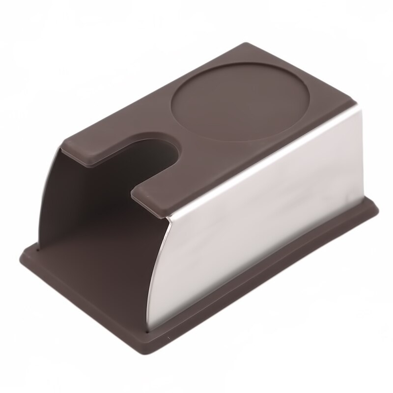 Robust rustfrit stål silikone espresso kaffe sabotage stativ barista værktøj tamping holder rack hylde kaffemaskine værktøj: Kaffe