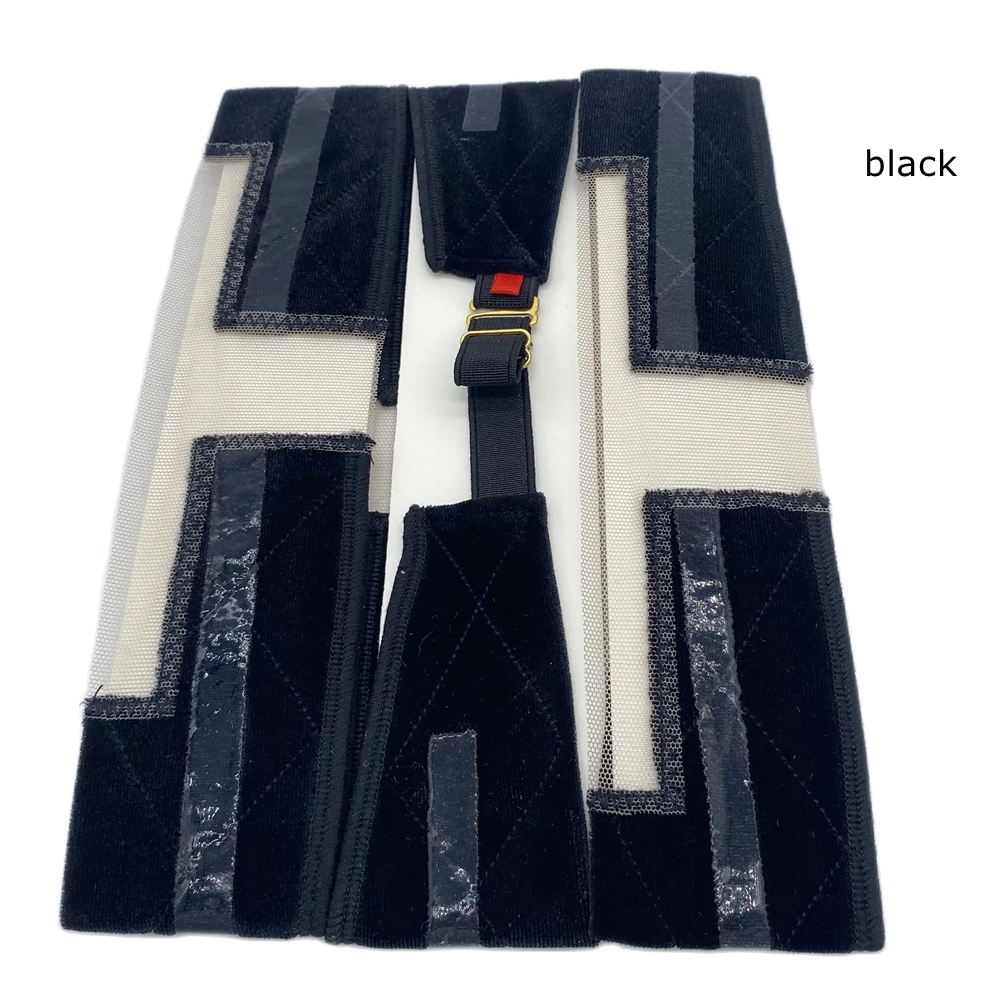 Kant Pruik Grip Antislip Zacht Fluwelen Vrouwen Pruik Grips Hoofdband Vrouwen Fluwelen Pruik Accessoires Grip Sjaal Hoofdband Verstelbaar: Bruin