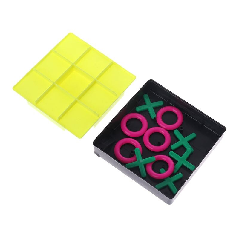 Plastica plastica O X Tic Tac Toe pezzi degli scacchi giocattoli Set bambini rompicapo bambino strumento di sviluppo di intelligenza educativa precoce regalo