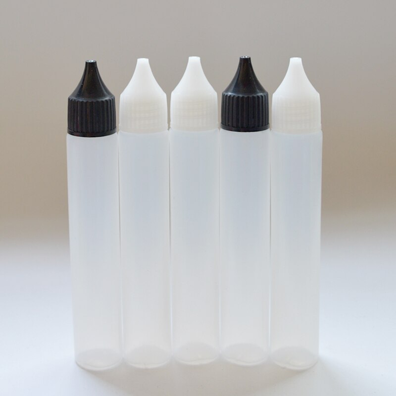 10pcs 30ml Pen Shape Plastic Dropper Vial For Liquid Empty Long Slim Soft Bottle