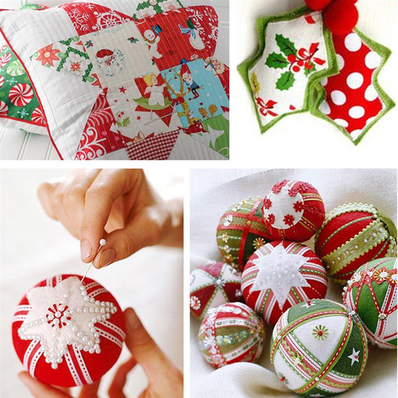 25cm x 25cm 100% bawełna świąteczna kołdra patchworkowa tkanina drukowana szycie tkaniny pikowane na splot krzyżowy dmc materiał ręcznie robiony