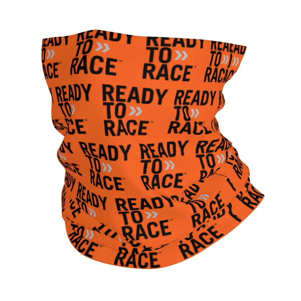 Aangepaste Ready To Race Oostenrijkse motorfiets nekbeschermer dames heren winddichte winterbandana sjaal voor fietsen: Black