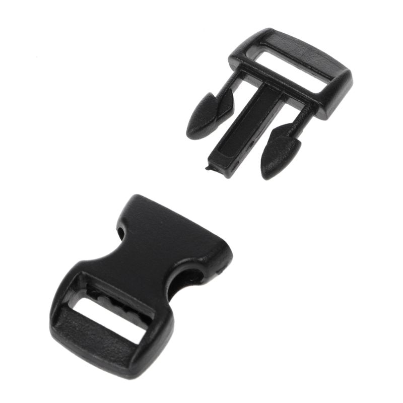 Hebillas para Paracord de paraguas, para pulseras, lado posterior, liberación, 10 Uds., nuevas