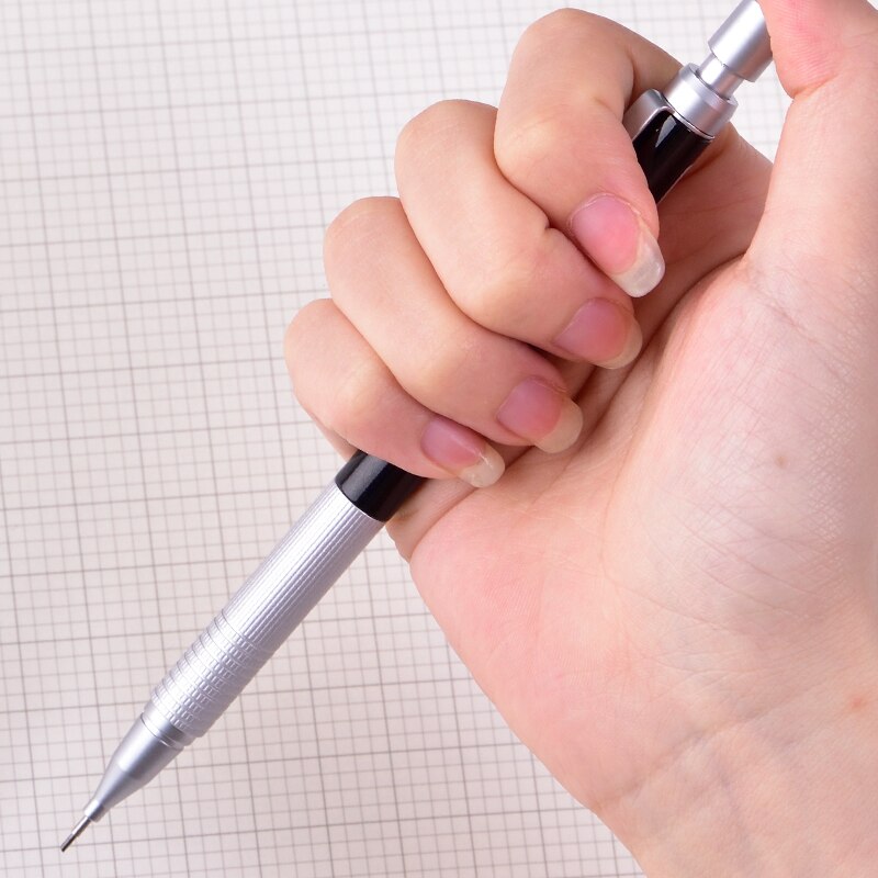 Deli 0.9mm lead holder School Students Metal Low Center Of Gravity Writing Automatic 0.7mm Mechanical Pencil 0.7mm 0.7 Pencil