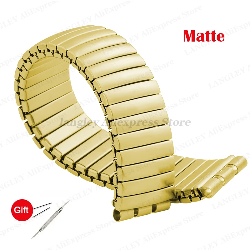 Elastisches Metall-Uhrenarmband für Swatch-Uhrenarmband, 17 mm, 20 mm, strecken-Erweiterung, Edelstahl-Uhrenarmband, Herren- und Damenarmband-Zubehör: Mehrfarben / 20mm
