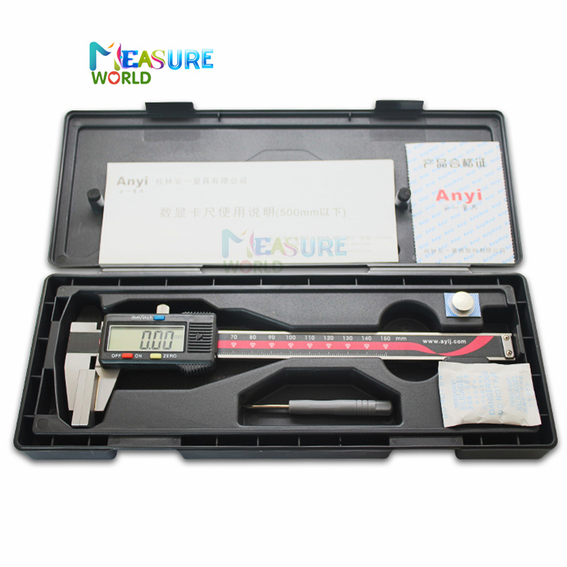 0-150mm 6inch Wire rope calipers wide large jaw BROAD FACE cable vernier caliper/digital caliper