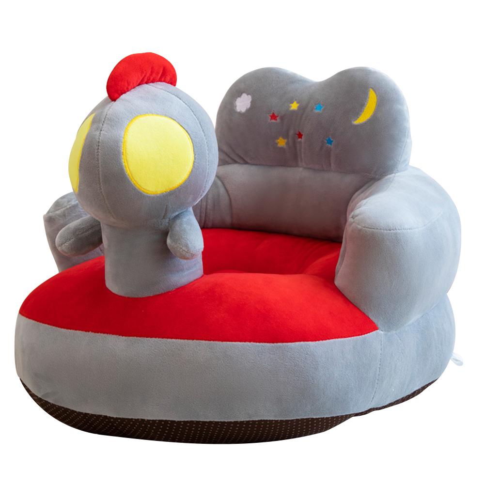 Only Cover No Filling Baby Bean Bag Cartoon Crown Seat Sofa Baby Chair Toddler Nest Puff Seat Bean Bag Plush Children Seat Cover: F