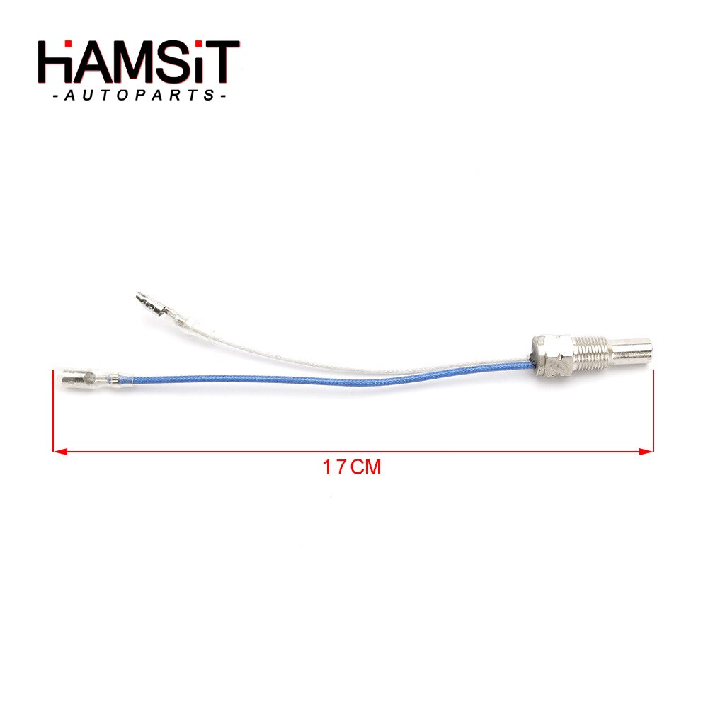 Hamsit Car modification instrument universal water oil temperature gauge sensor with white and blue two lines racing sensor